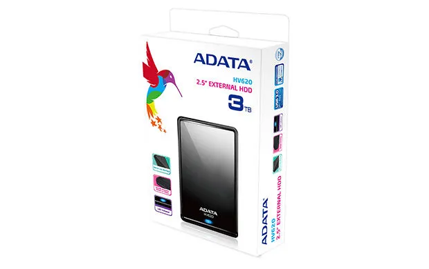 ADATA HV620 3TB AHV620-3TU3-CBK 3 TB 2.5" USB 3.2 Taşınabilir Harici Hard Disk Thumbnail 2