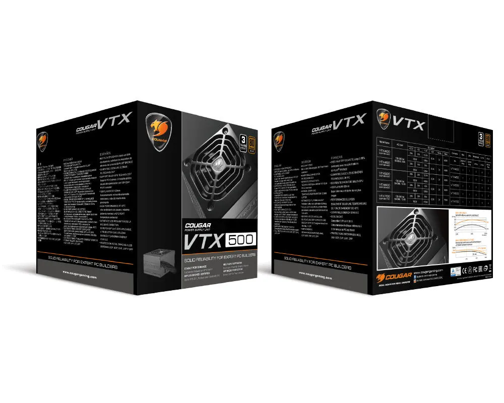 COUGAR VTX500 500 W 80 PLUS Bronze Güç Kaynağı Thumbnail 13