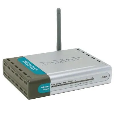 D-Link DI-524/E kablosuz yönlendirici Gri Route