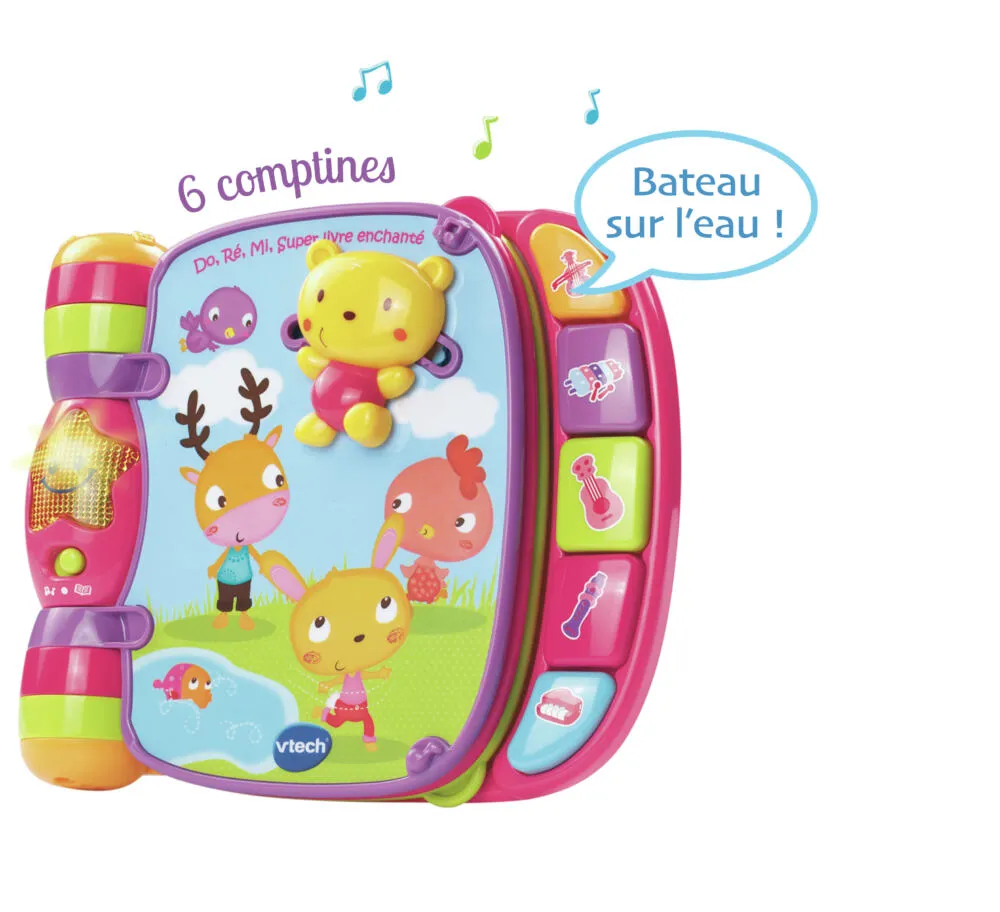 VTech Do, Ré, Mi super livre enchanté rose 80-166755 Thumbnail 8