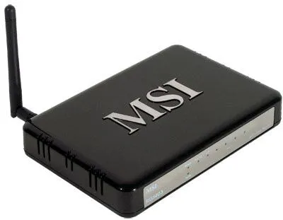MSI Broadband Router kablosuz yönlendirici