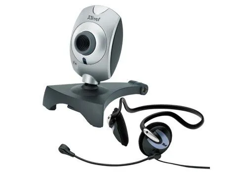Trust Chat & VoIP Pack CP-2100 webcam 640 x 480 Piksel USB Siyah, Gümüş