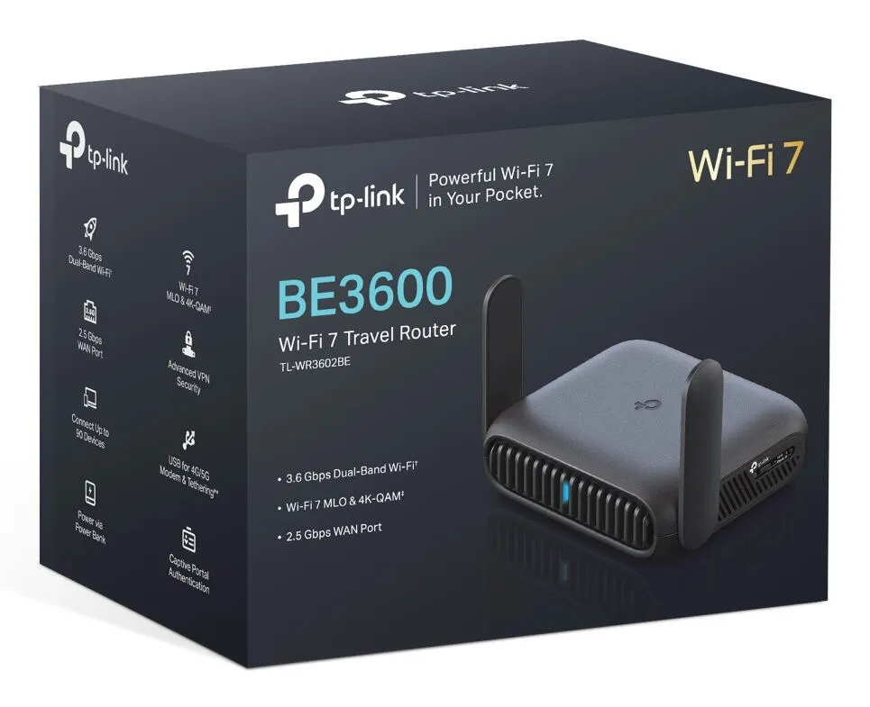 TP-Link BE3600 Wi-Fi 7 TL-WR3602BE Thumbnail 7