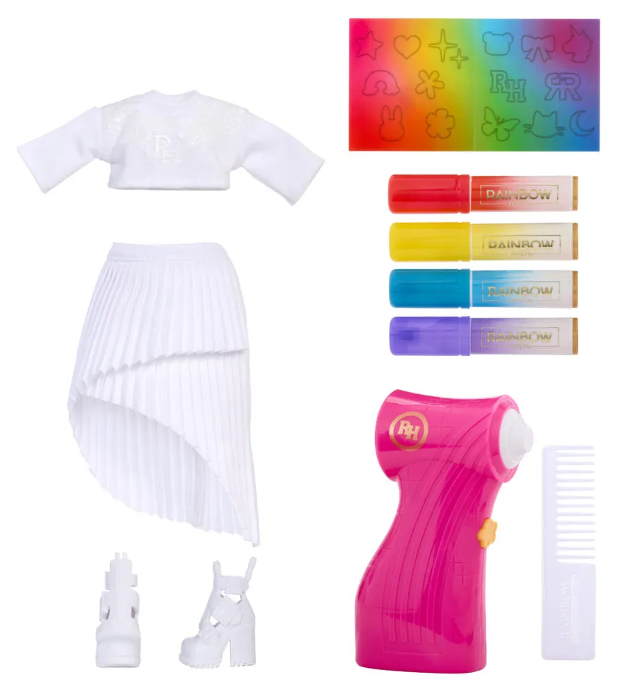 MGA Entertainment Rainbow High Air Brush & Create Fashion Dolls - 543350-EUC Oyuncak Bebek Thumbnail 4
