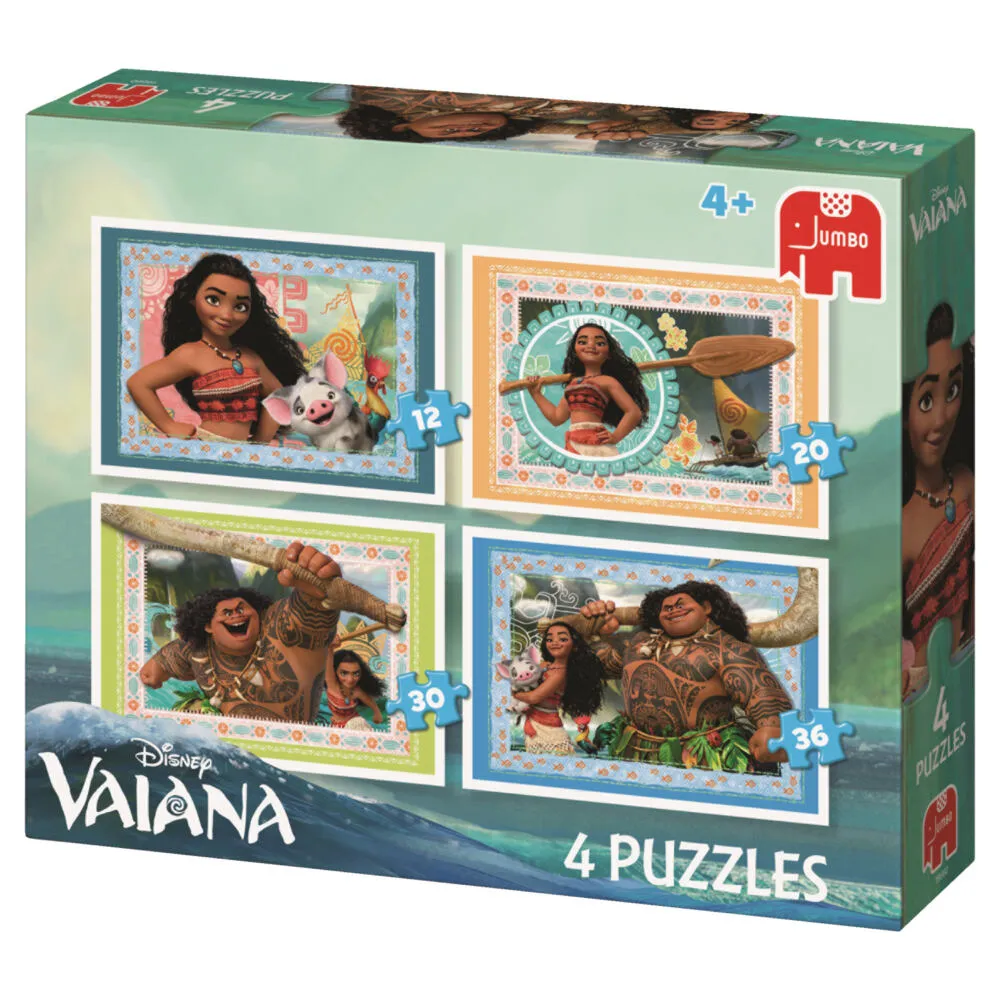 Jumbo Moana 4in1 Puzzel 19660 12 Parça Puzzle Thumbnail 4