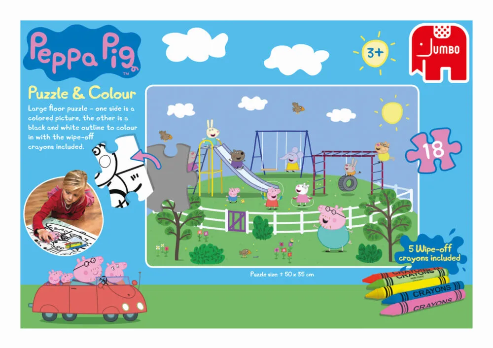 Jumbo Puzzle & Colour (Medium) 18503 18 Parça Thumbnail 4
