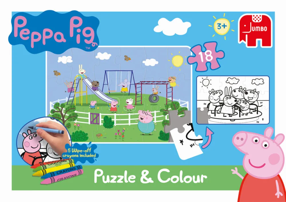 Jumbo Puzzle & Colour (Medium) 18503 18 Parça Thumbnail 3