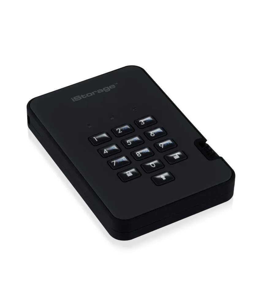iStorage diskAshur 2 500 GB IS-DA2-256-500-B USB 3.2 5400 RPM Harici Hard Disk Thumbnail 5