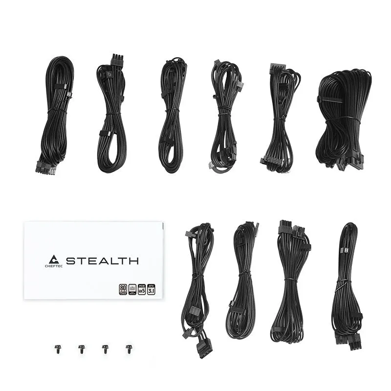 Chieftec Stealth 1000W Vega M Series SPX-1000-FC 80+ Platin 80 PLUS Platinum ATX Güç Kaynağı Thumbnail 12