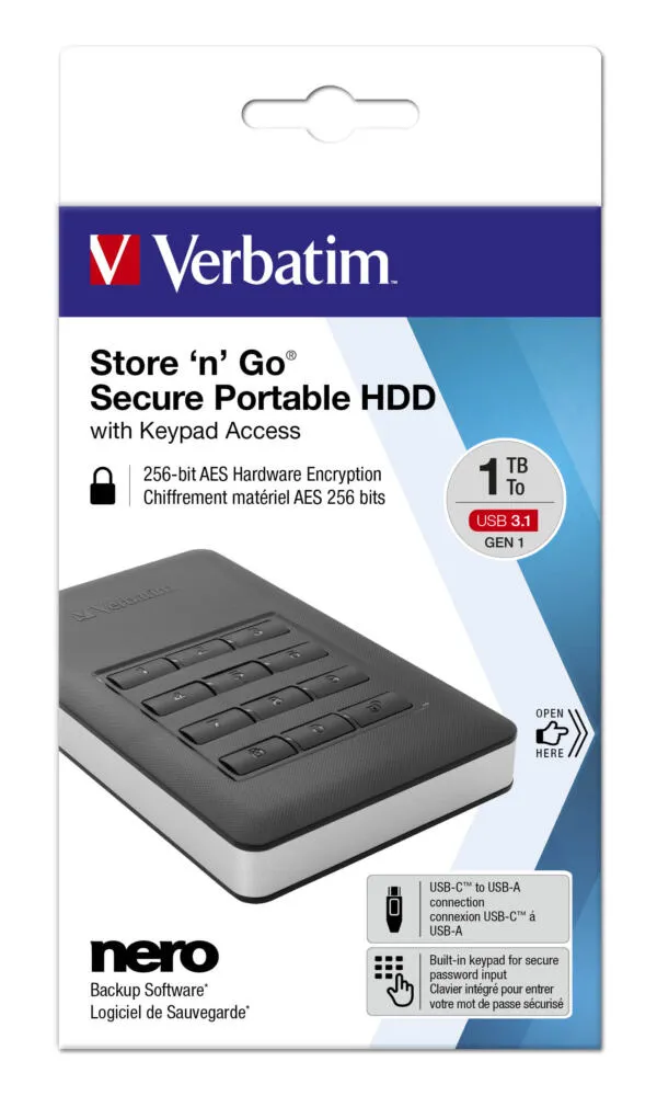Verbatim Store'n'Go 1 TB 53401 USB 3.1 Harici Hard Disk Thumbnail 6