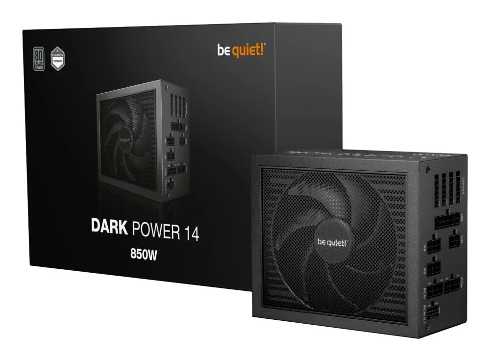 be quiet! DARK POWER 14 | 850 W güç kaynağı ünitesi 20+4 pin ATX Siyah Thumbnail 4