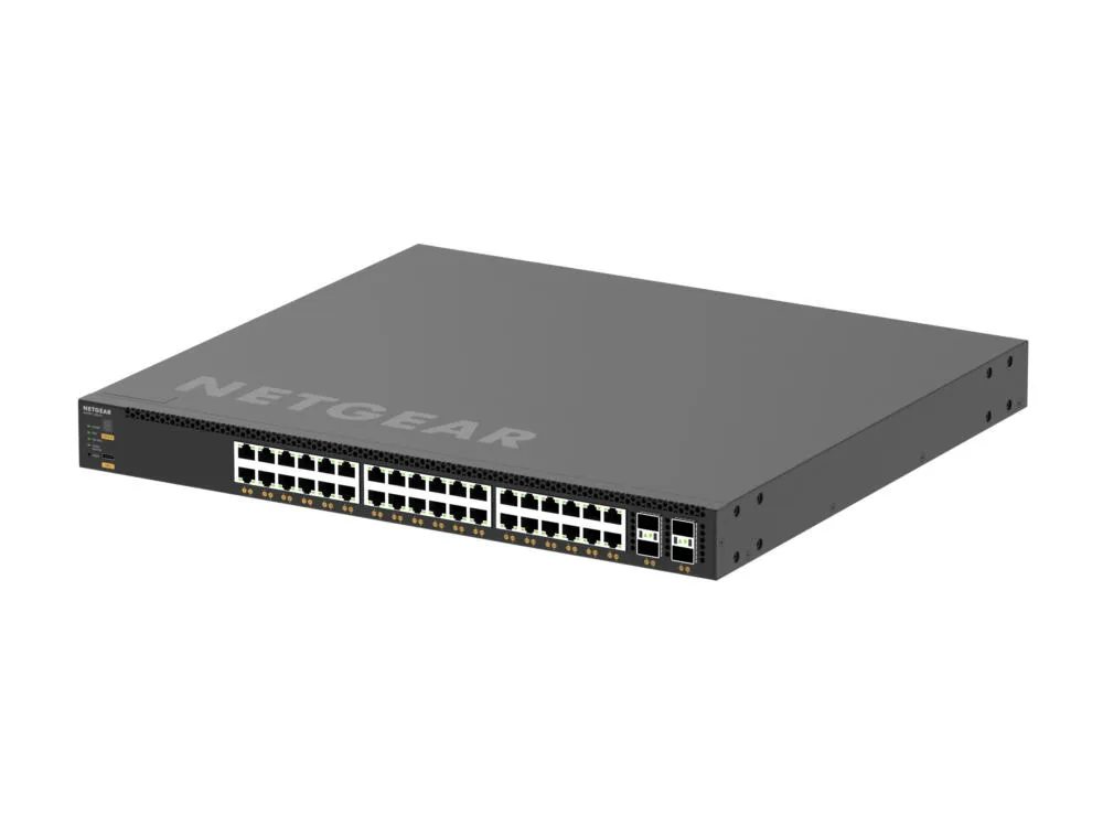 NETGEAR M4350-36X4V ağ anahtarı Gözetilmiş L3 10G Ethernet (100/1000/10000) Ethernet üzerinden güç desteği (PoE) 1U Siyah Switch