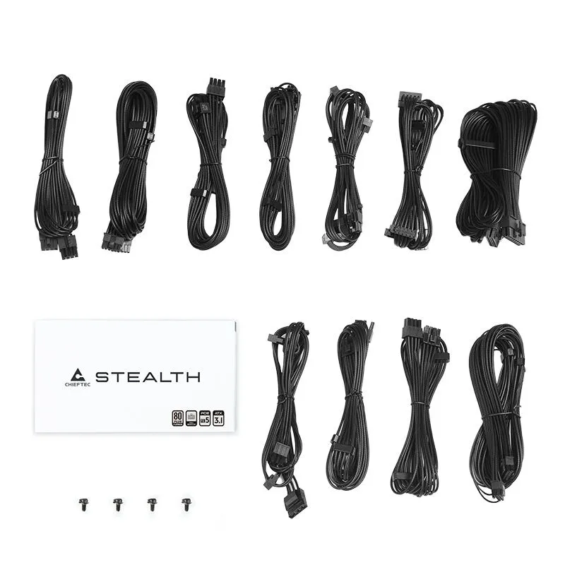 Chieftec Stealth 1200W Vega M Series SPX-1200-FC 80+ Platin 80 PLUS Platinum ATX Güç Kaynağı Thumbnail 12