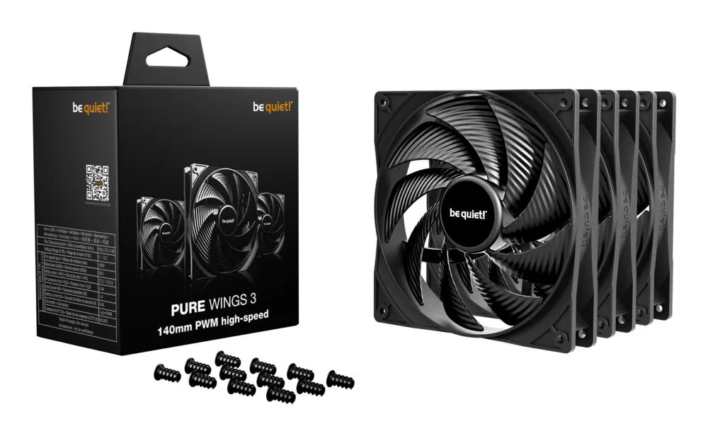 be quiet! Pure Wings 3 140mm | PWM high-speed Triple Pack BL138 Thumbnail 4