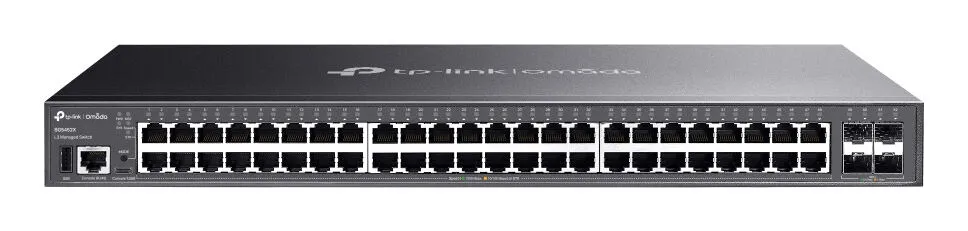TP-Link Omada SG5452X(UN) ağ anahtarı Gözetilmiş L3 Gigabit Ethernet (10/100/1000) Siyah Switch