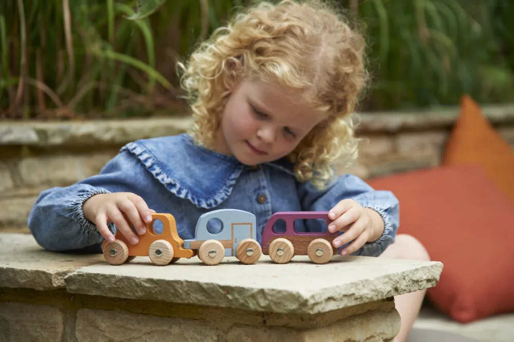 Tickit Rainbow Wooden Adventure Vehicles 73514 Oyuncak Araç Thumbnail 6