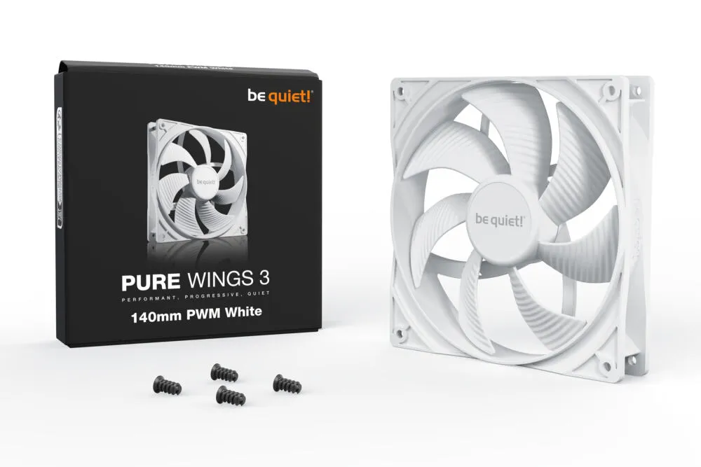 be quiet! Pure Wings 3 140mm PWM White BL112 Thumbnail 4