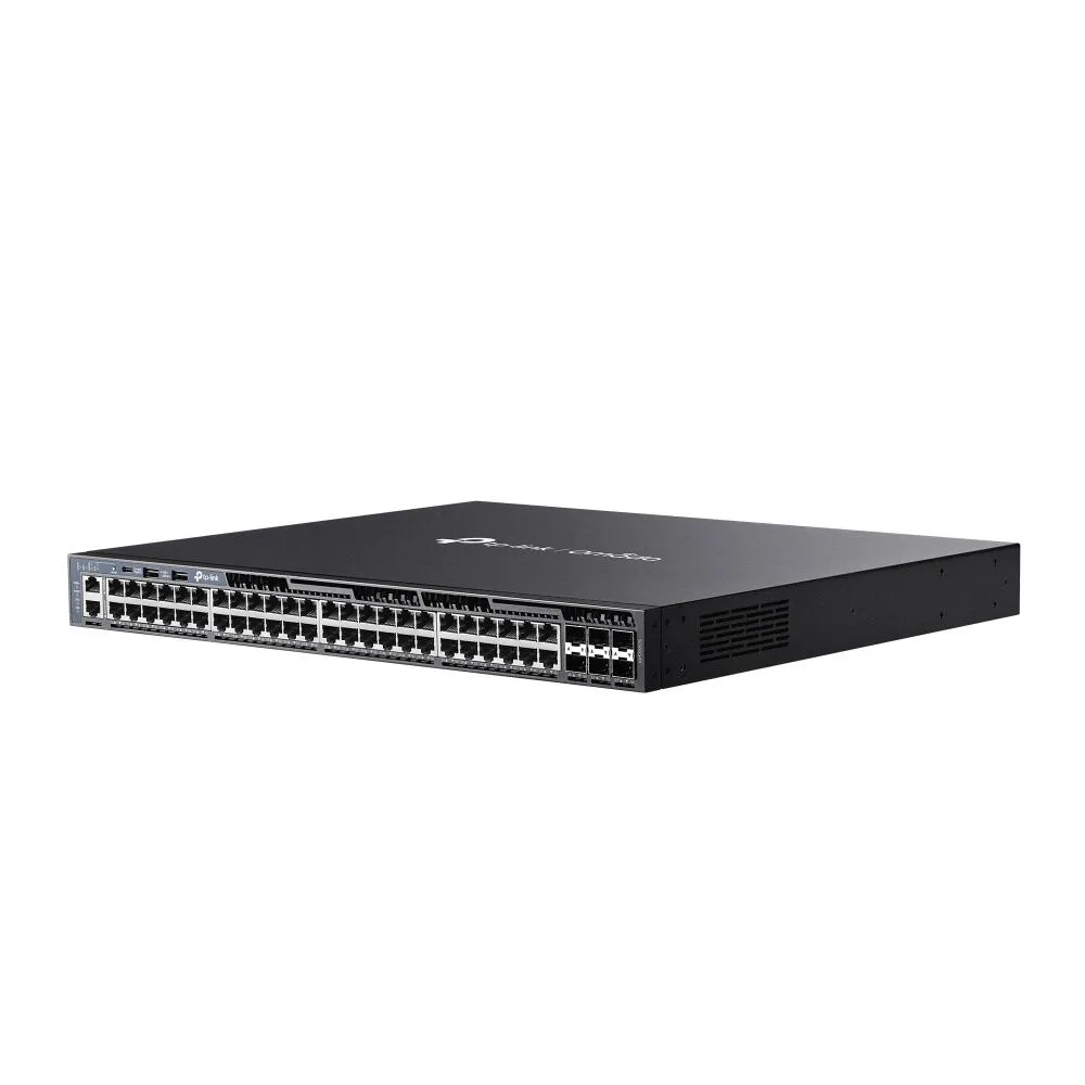 TP-Link Omada SG6654X Gözetilmiş L3 Gigabit Ethernet (10/100/1000) 1U Siyah Thumbnail 1