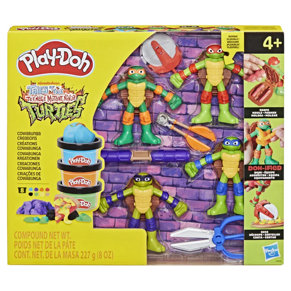 Play-Doh Teenage Mutant Ninja Turtles Cowabunga Eserleri Sanat ve El İşi Oyuncakları
