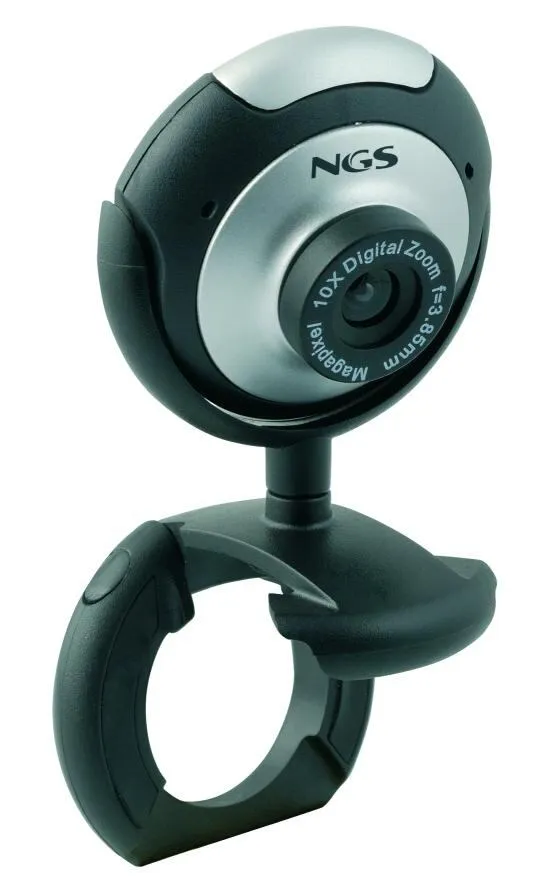 NGS XpressCam300 webcam 5 MP USB 2.0 Siyah, Gümüş