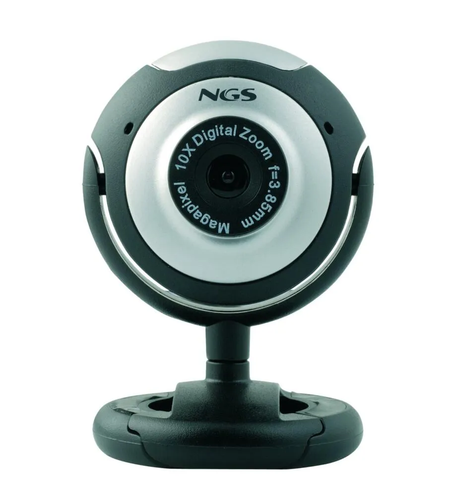NGS XpressCam300 webcam 5 MP USB 2.0 Siyah, Gümüş Thumbnail 1