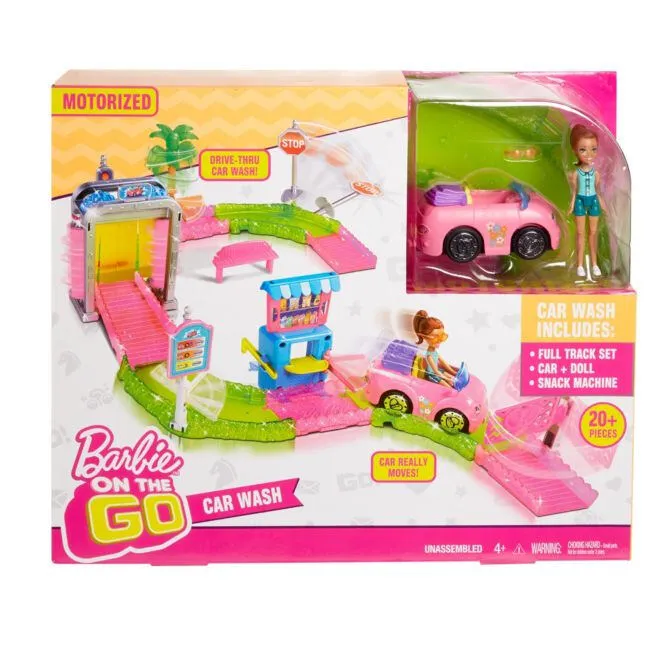 Barbie On The Go Car Wash Playset FHV91 Thumbnail 10