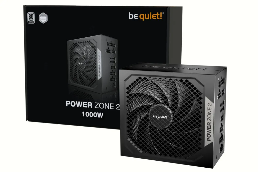 be quiet! Power Zone 2 1000W güç kaynağı ünitesi 20+4 pin ATX Siyah Thumbnail 3