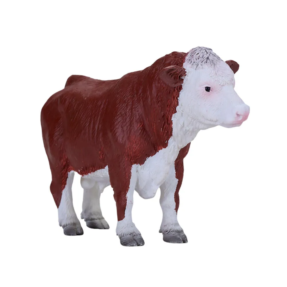 Mojo Fun Hereford Bull 381073 FARMLAND Boğa Oyuncak Figür Thumbnail 1