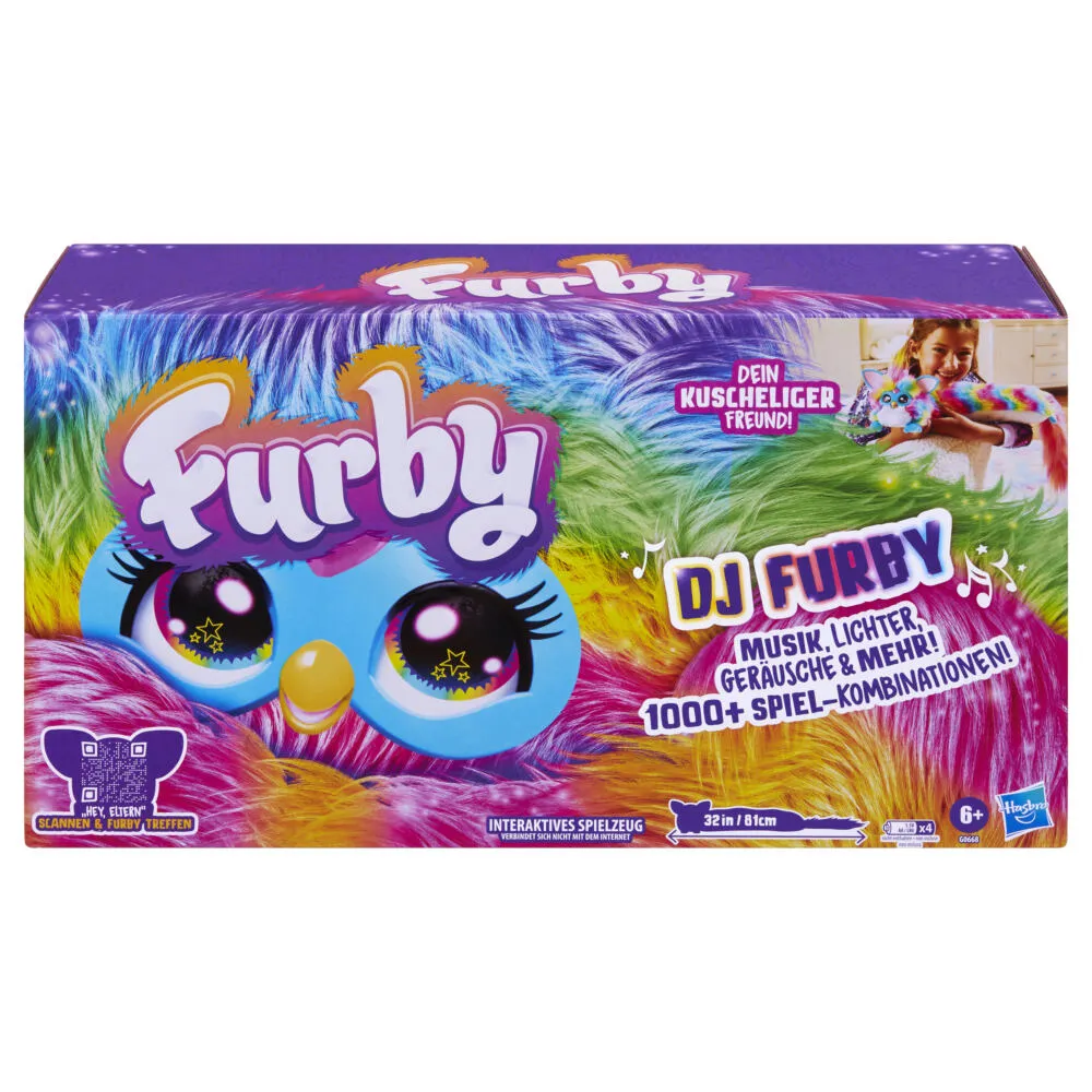 Hasbro Furby DJ Gökkuşağı Peluş Oyuncak
