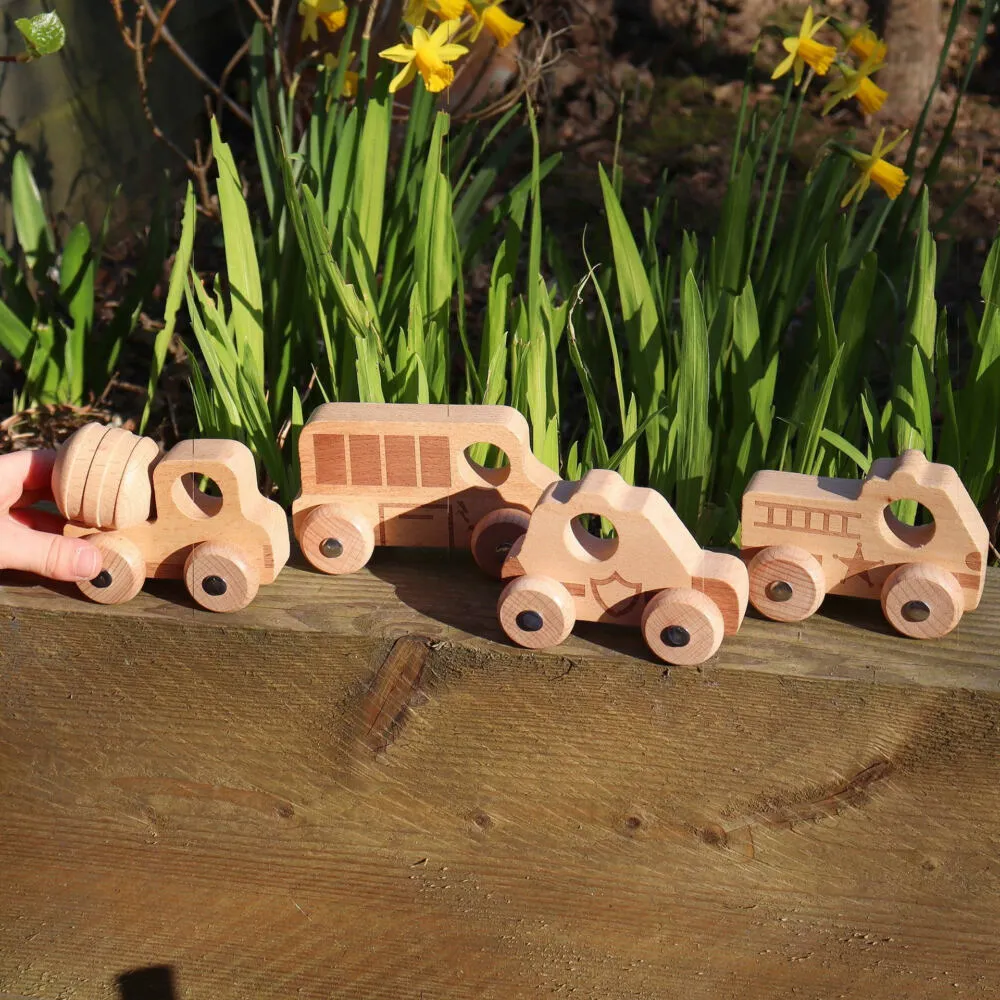 Tickit Natural Wooden Community Vehicles 73502 Oyuncak Araç Thumbnail 11