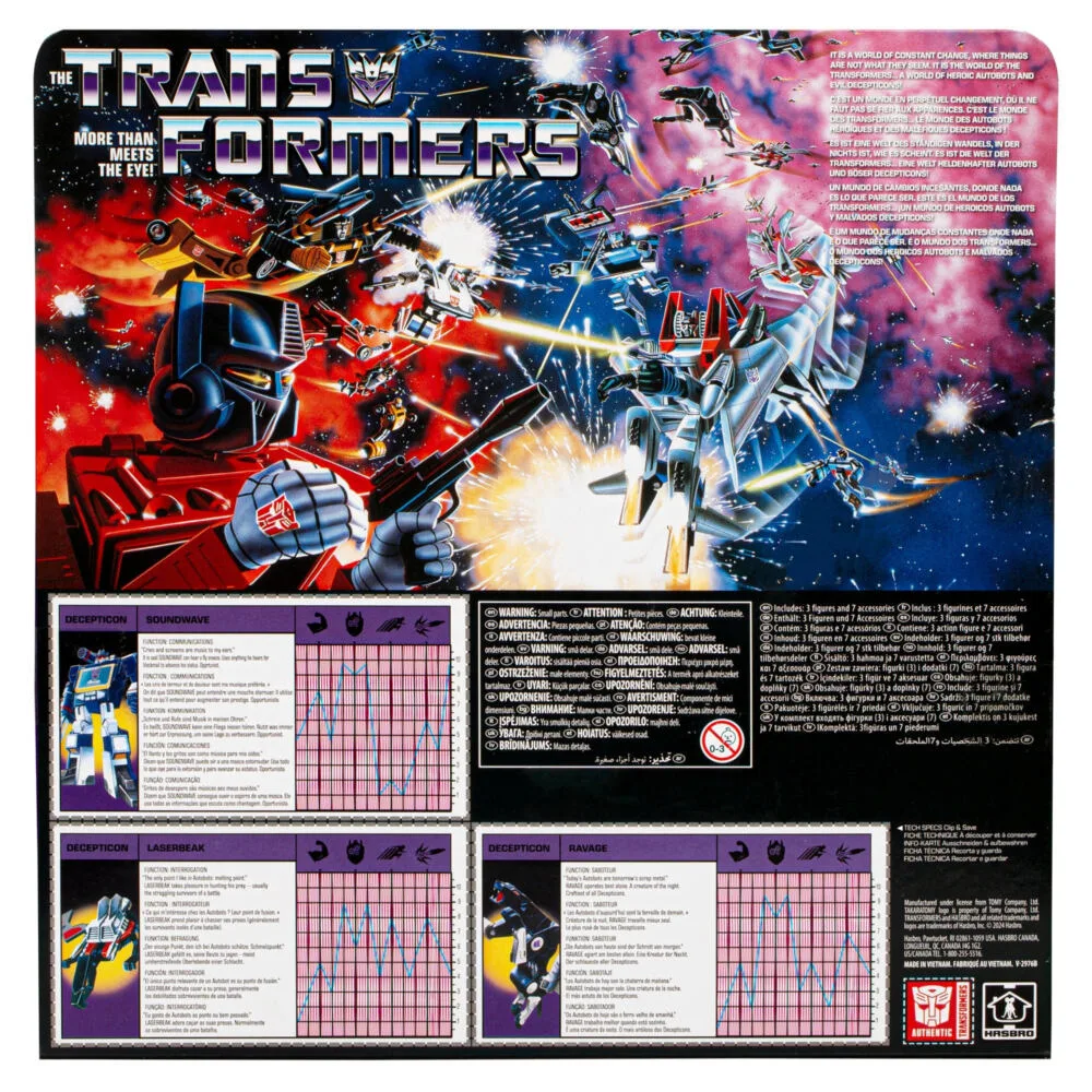 Hasbro Transformers Soundwave, Laserbeak, & Ravage F86205L0 Thumbnail 8