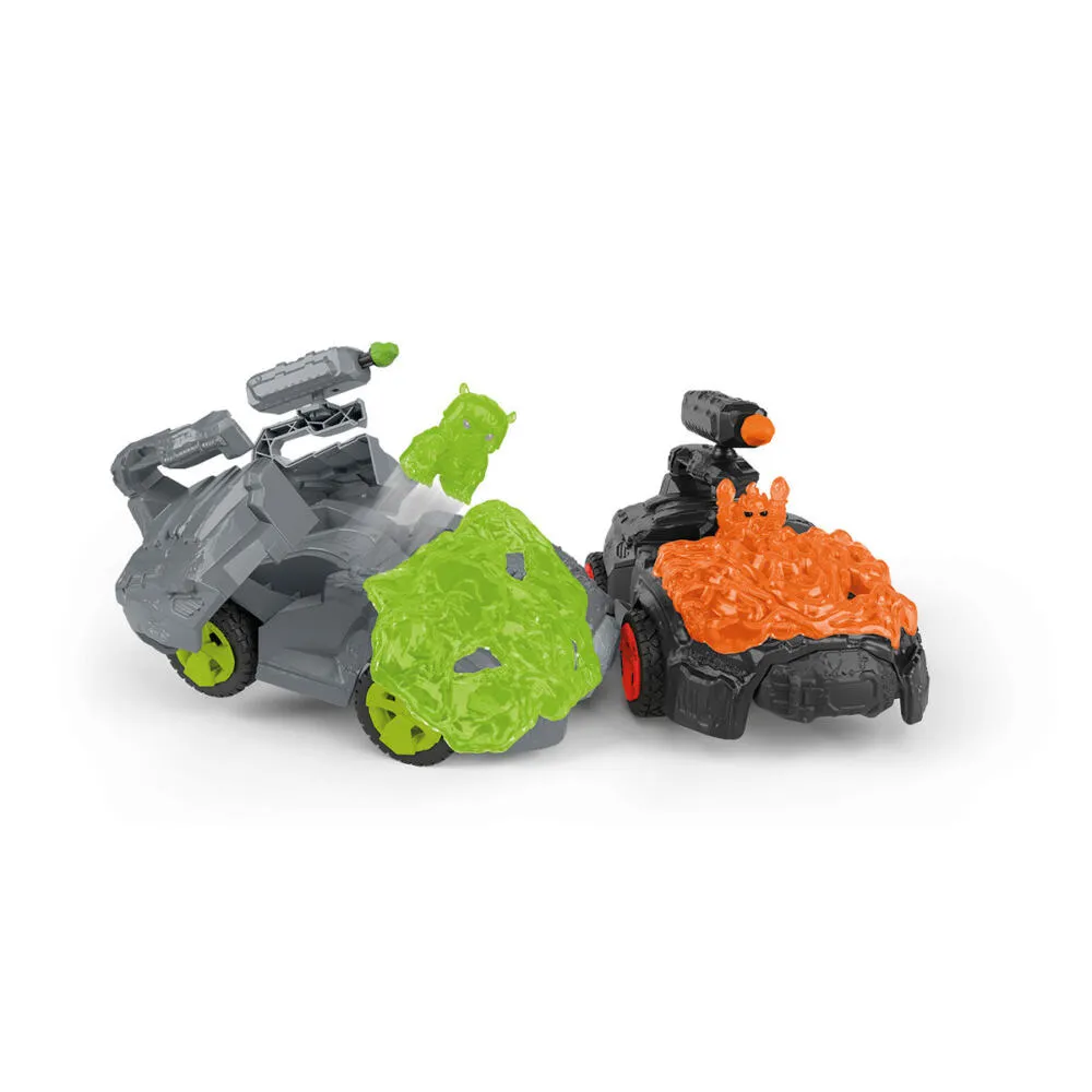 schleich ELDRADOR CREATURES 42670 Robots / Mini Creatures, Crashmobil, Stone World 17 Parça Oyuncak Figür Thumbnail 3