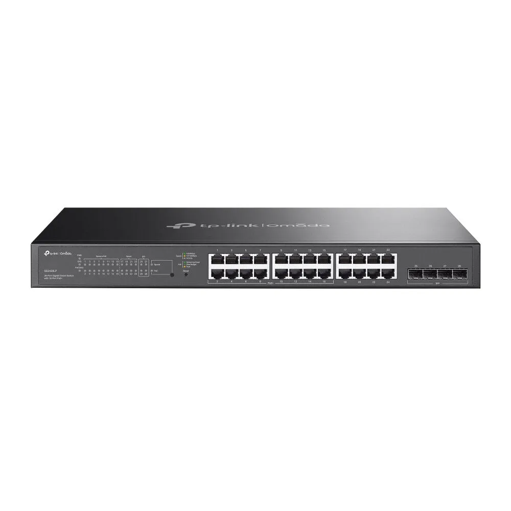 TP-Link Omada SG2428LP Gözetilmiş L2/L2+ Gigabit Ethernet (10/100/1000) Ethernet üzerinden güç desteği (PoE) Gri Switch