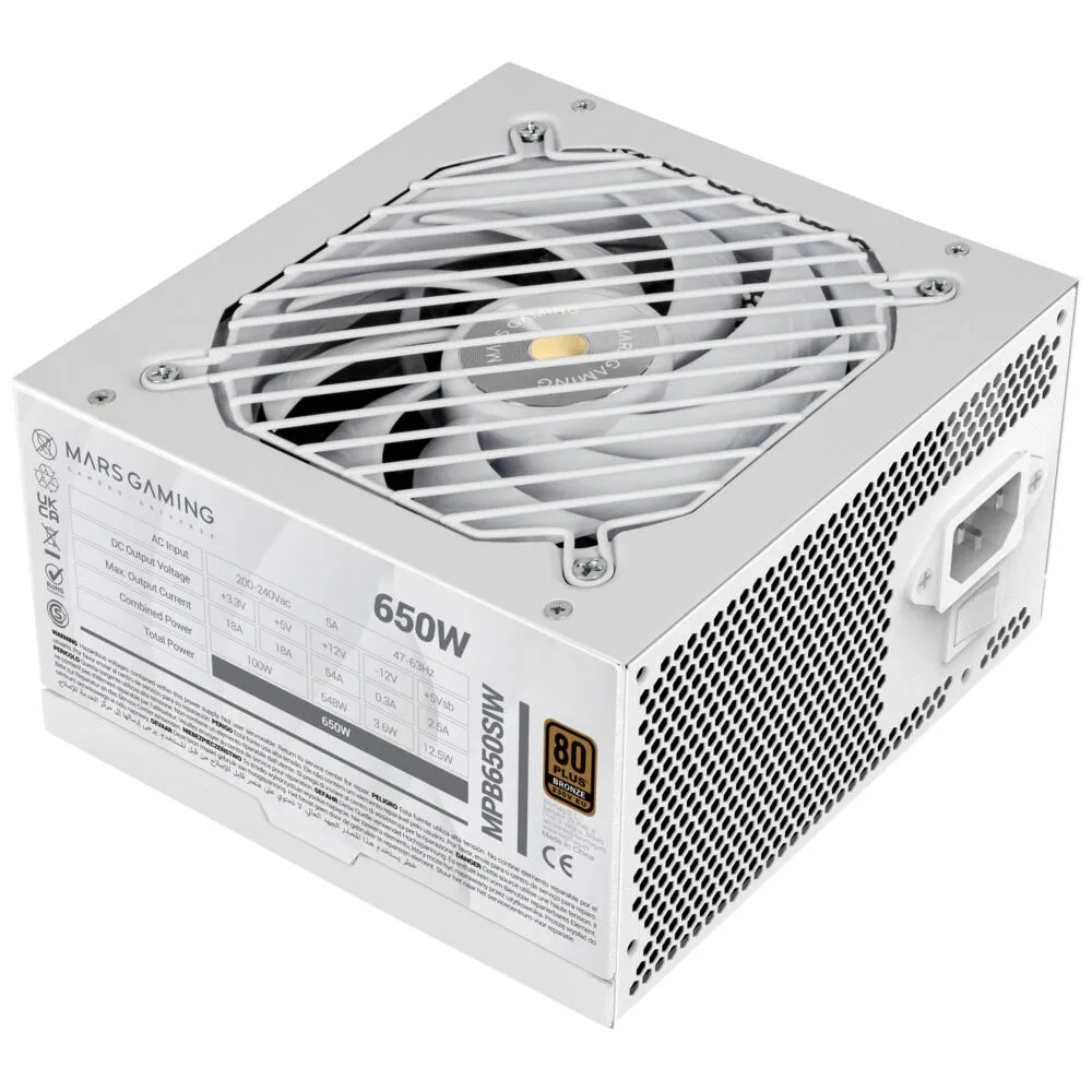 Mars Gaming MPB650SIW 650 W 80 PLUS Bronze ATX Güç Kaynağı Thumbnail 9