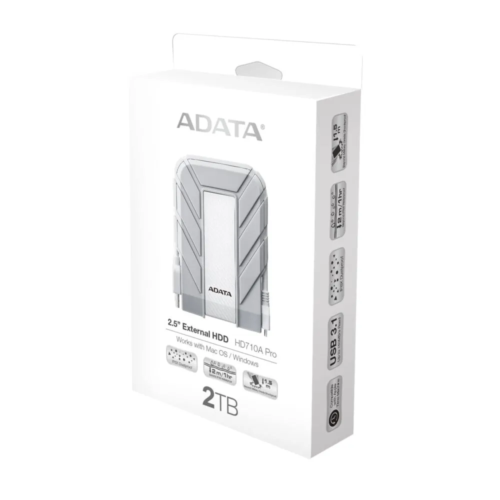 ADATA HD710A Pro 2 TB AHD710AP-2TU31-CWH USB 3.2 Harici Hard Disk Thumbnail 7