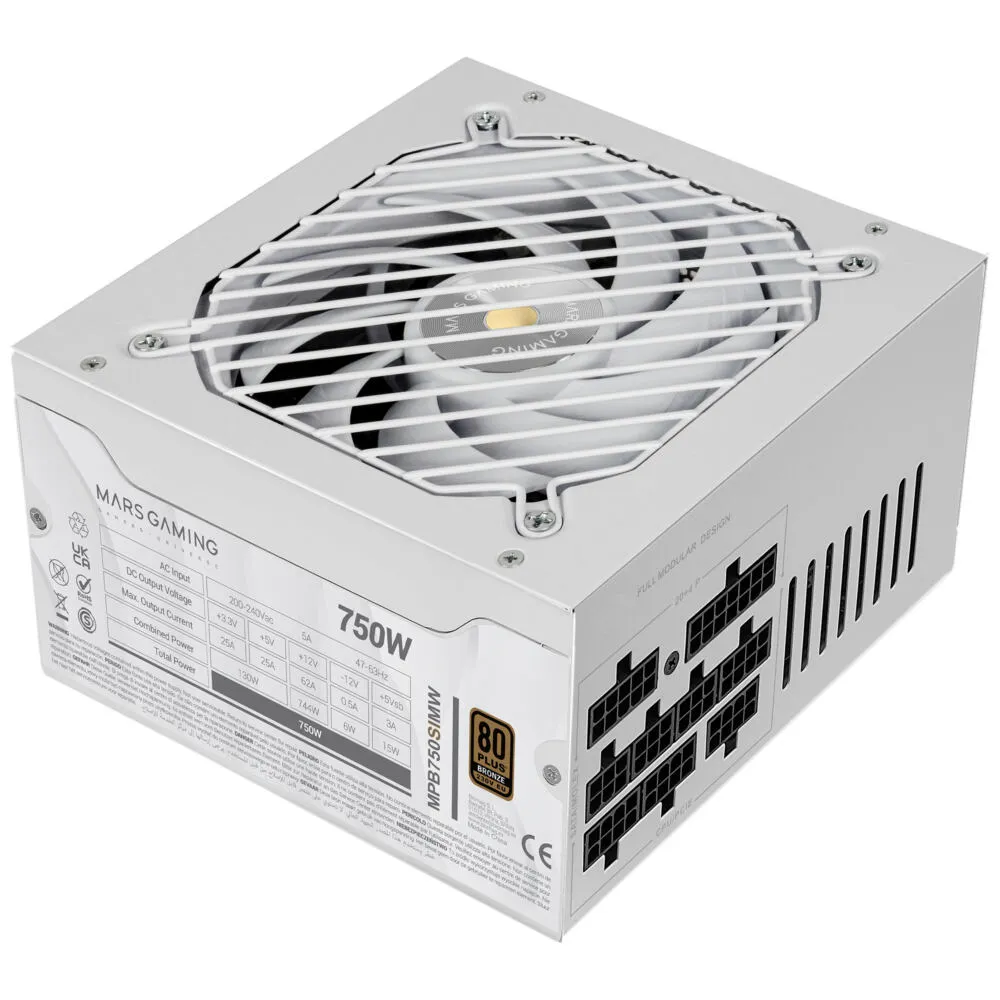 Mars Gaming MPB750SIMW 750 W 80 PLUS Bronze ATX Güç Kaynağı Thumbnail 1