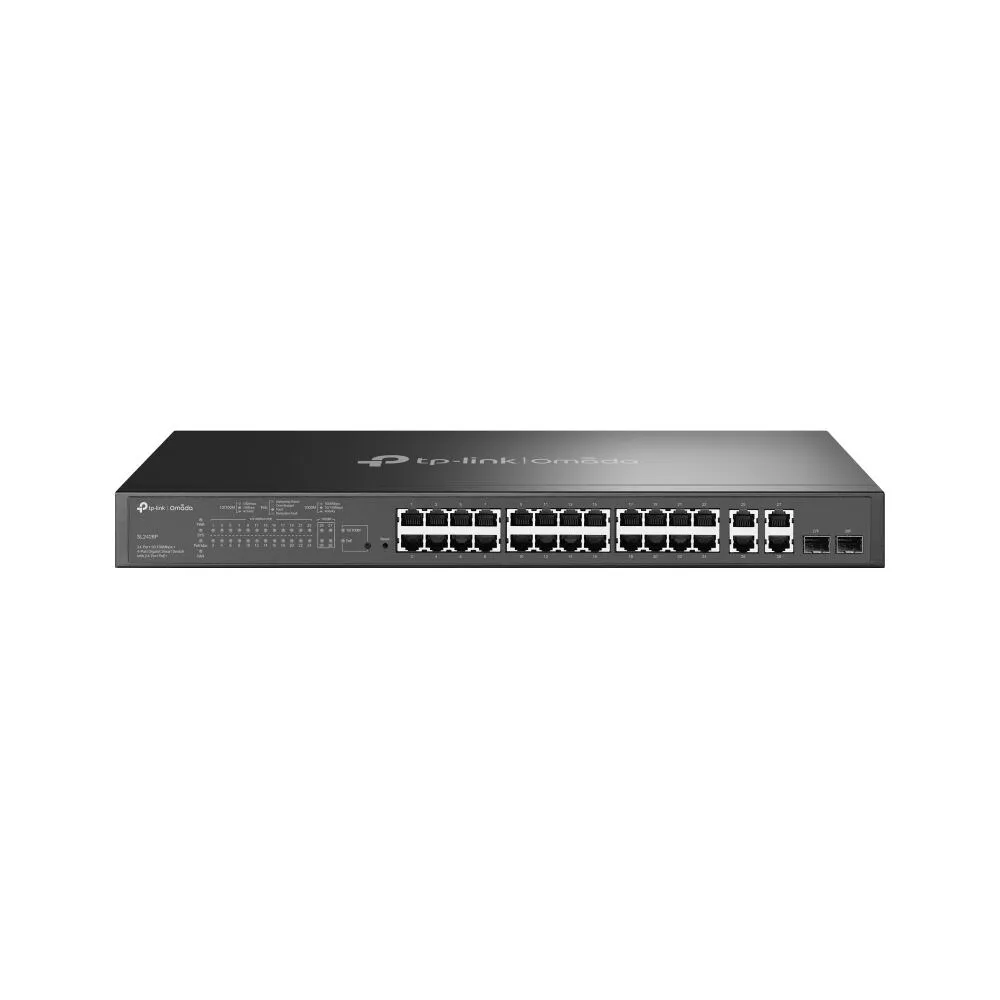 TP-Link Omada SL2428P Gözetilmiş Fast Ethernet (10/100) Ethernet üzerinden güç desteği (PoE) 1U Siyah Switch