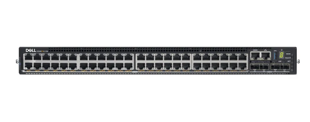 DELL E3248PXE-ON Gözetilmiş L2/L3 10G Ethernet (100/1000/10000) Ethernet üzerinden güç desteği (PoE) 1U Siyah Switch