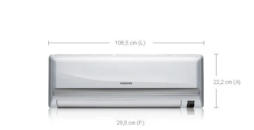 Samsung AQ18UGAN Split klima iç mekan ünitesi Beyaz Thumbnail 1