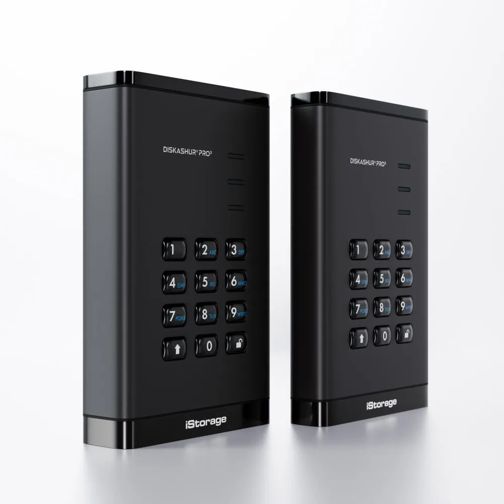 iStorage diskAshur PRO3 HDD IS-DAP3-256-4000-F 4 TB USB 3.2 Harici Hard Disk Thumbnail 7