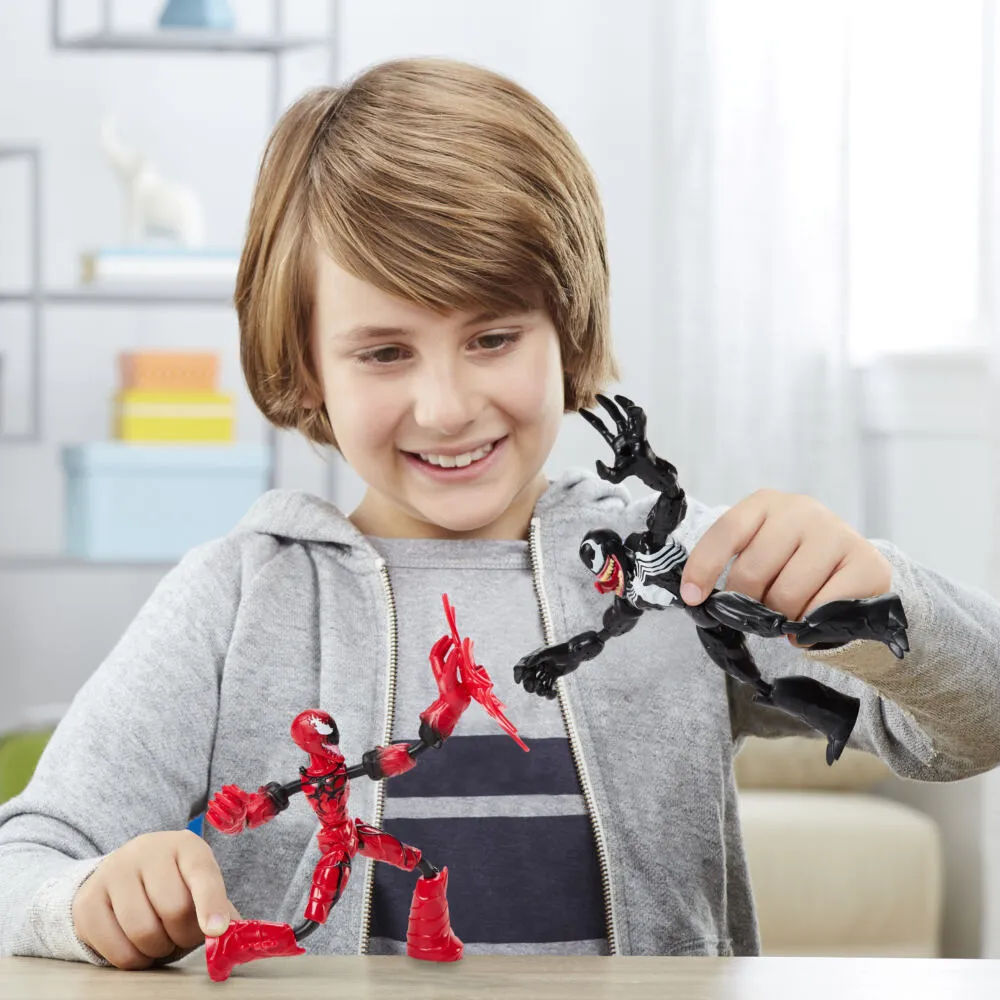 Hasbro Marvel Spider-Man Bend and Flex Venom Vs. Carnage F26925L0 2 Parça Oyuncak Figür Thumbnail 13