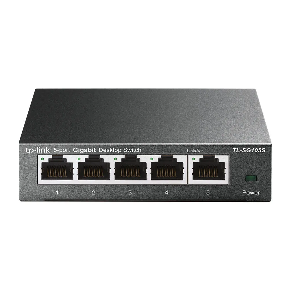 TP-Link TL-SG105S ağ anahtarı Yönetilmeyen Gigabit Ethernet (10/100/1000) Siyah Switch