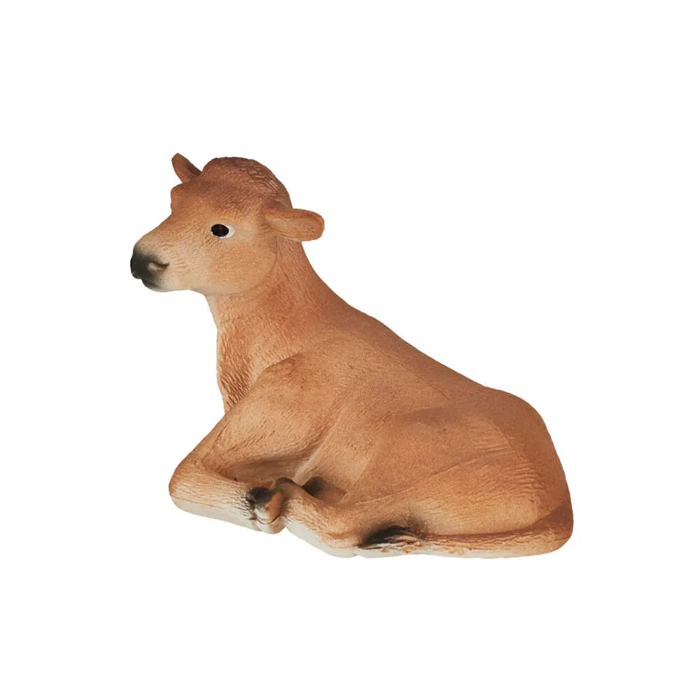 Mojo Fun Jersey Calf lying Down 387144 FARMLAND İnek Oyuncak Figür Thumbnail 1
