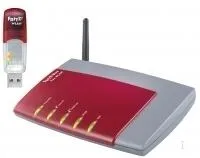 FRITZ! Box Fon WLAN 7140 Annex A + WLAN USB Stick kablosuz yönlendirici Route