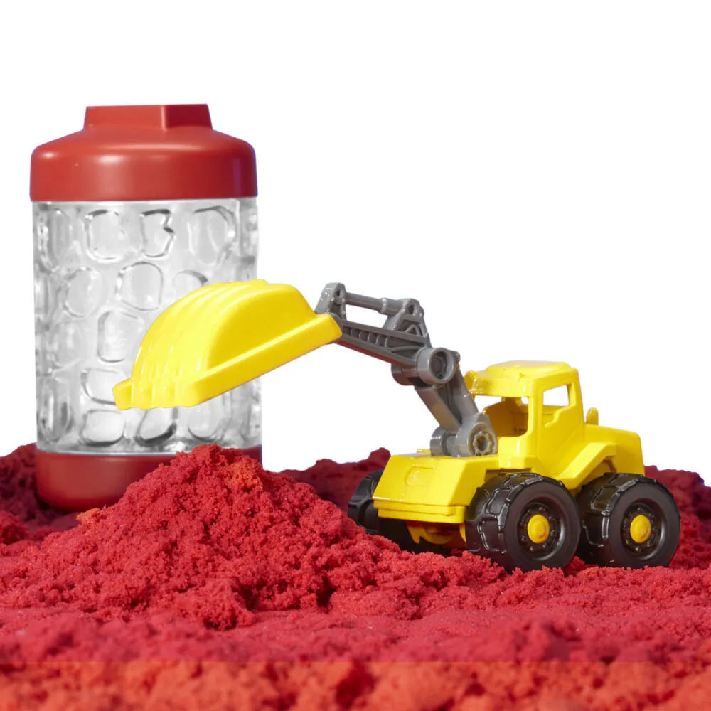 MGA Entertainment Wonder Factory Never Dry Sand Construction Trucks - Red + Excavator 532941 Thumbnail 7