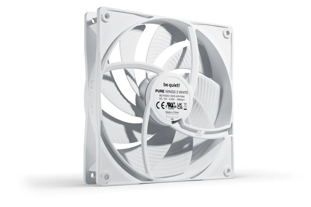 be quiet! Pure Wings 3 140mm PWM high-speed White BL113 Thumbnail 2