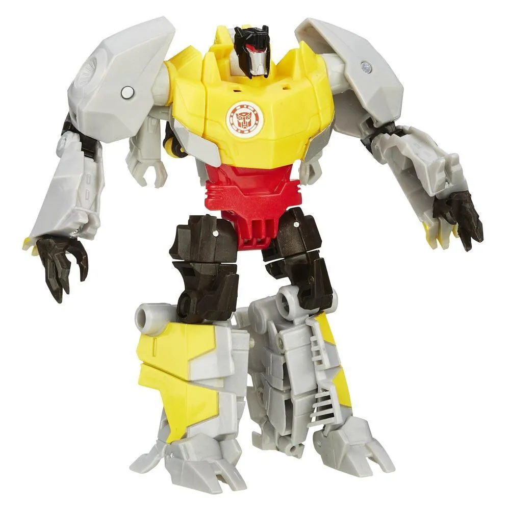 Hasbro Transformers Robots in Disguise Warrior Class Gold Armor Grimlock Figure Transformer Oyuncakları