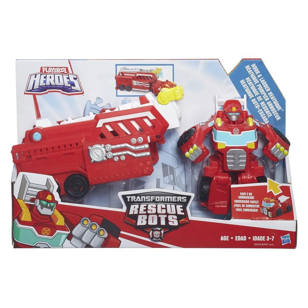 Hasbro Playskool Heroes Transformers Rescue Bots Hook and Ladder Heatwave Thumbnail 1