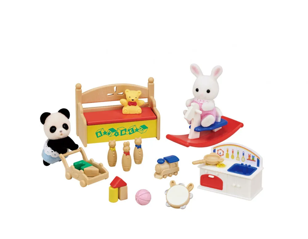 Sylvanian Families 5709 Panda, Tavşan 14 Parça Oyuncak Figür Thumbnail 4