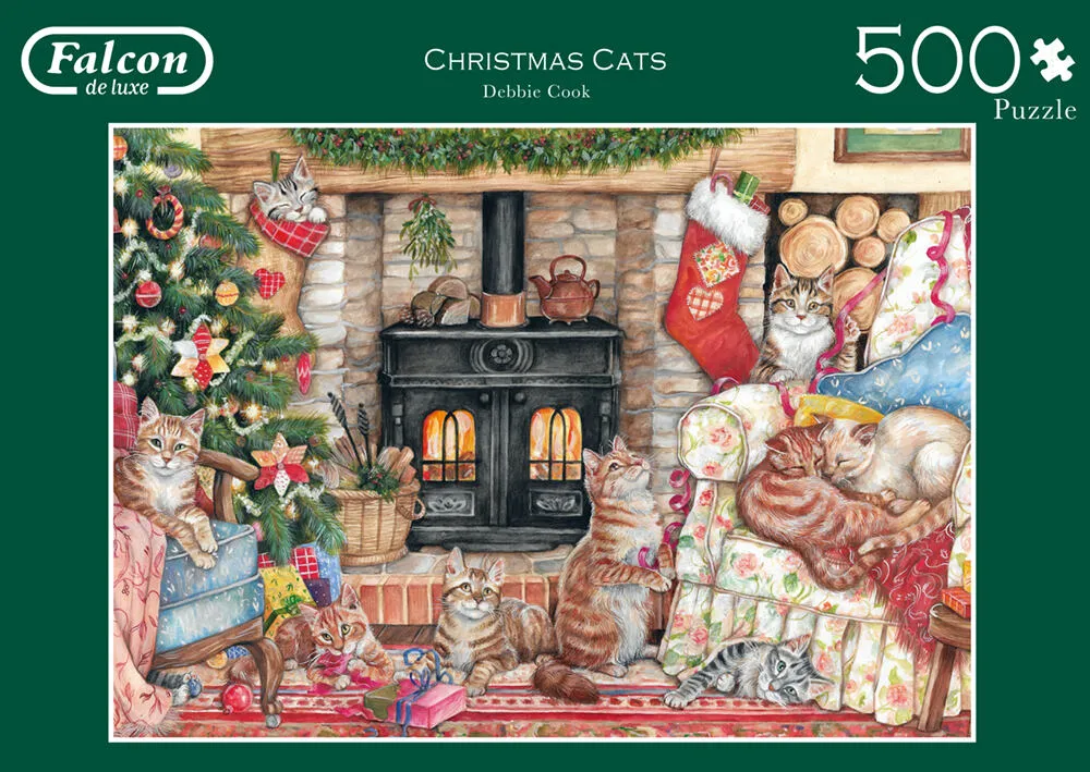 Jumbo Christmas Cats 500 Parça 11239 Puzzle Thumbnail 5